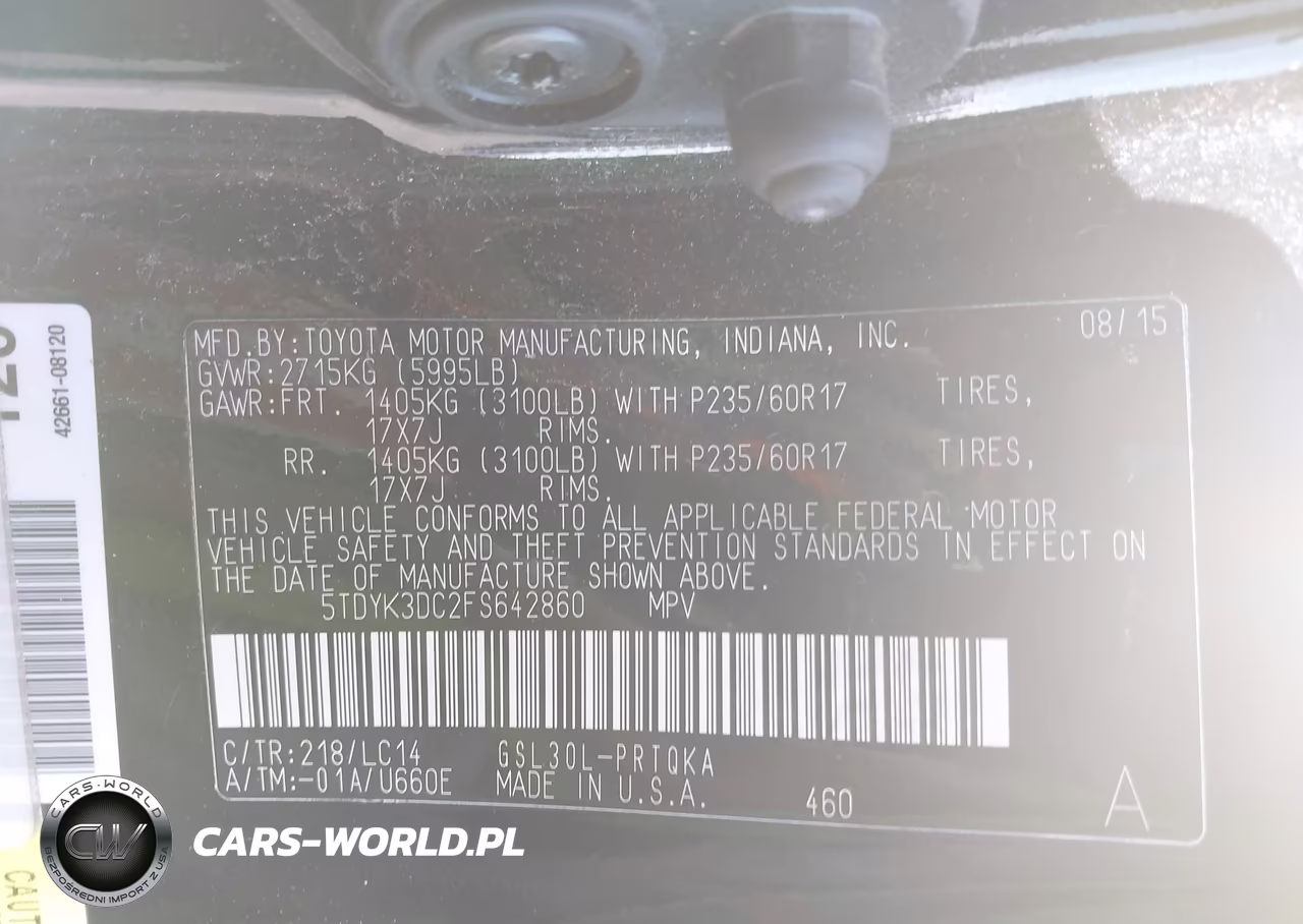 2015 Toyota Sienna Xle 8 Passenger VIN:5TDYK3DC2FS642860 - 9