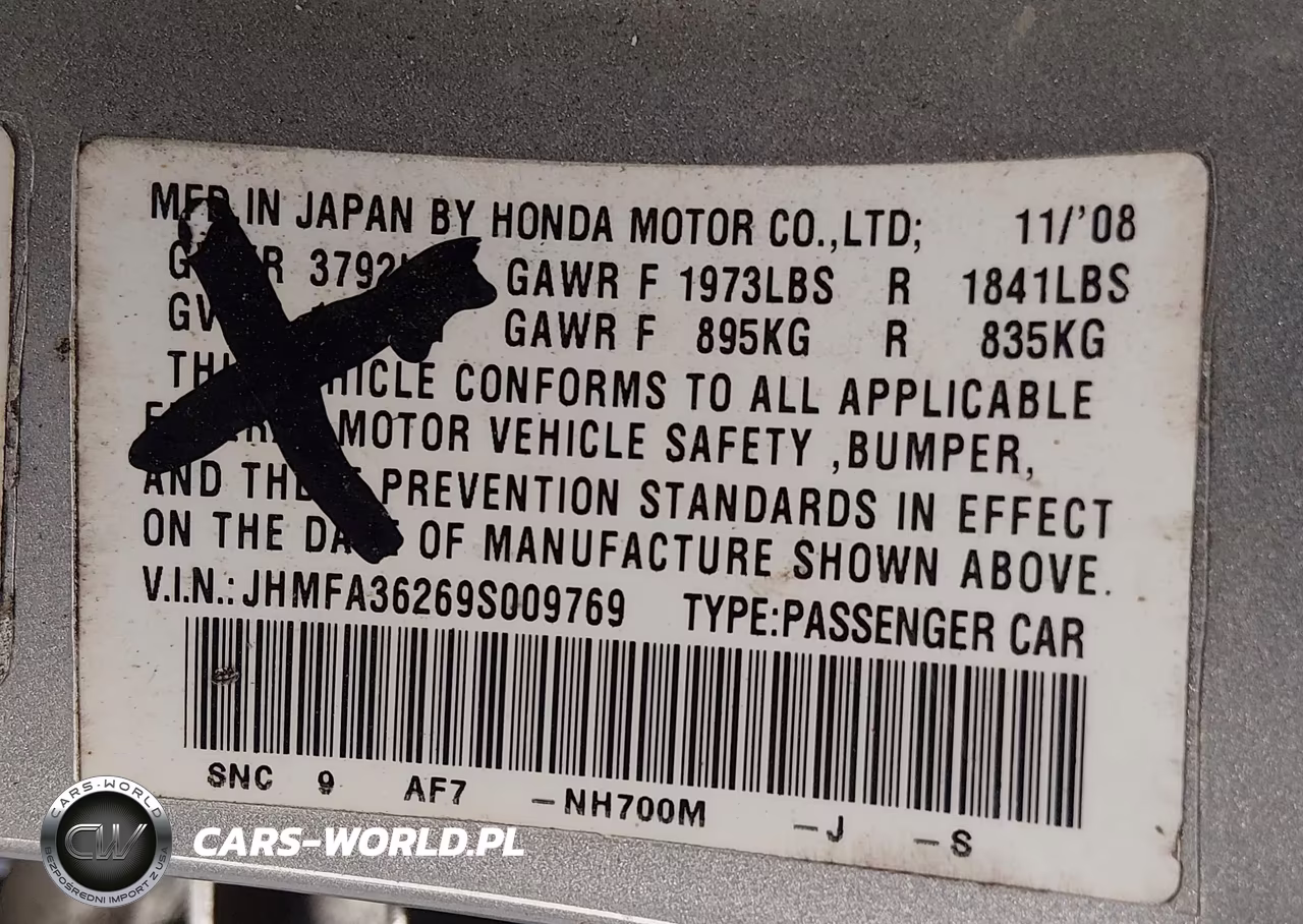 2009 Honda Civic Hybrid VIN:JHMFA36269S009769 - 9