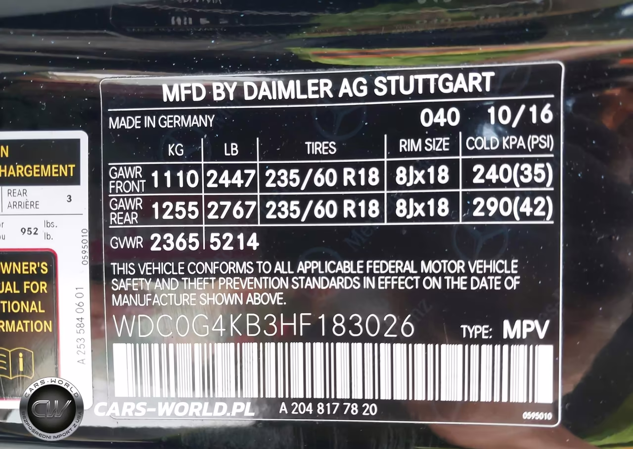 2017 Mercedes-Benz Glc 300 4Matic VIN:WDC0G4KB3HF183026 - 9