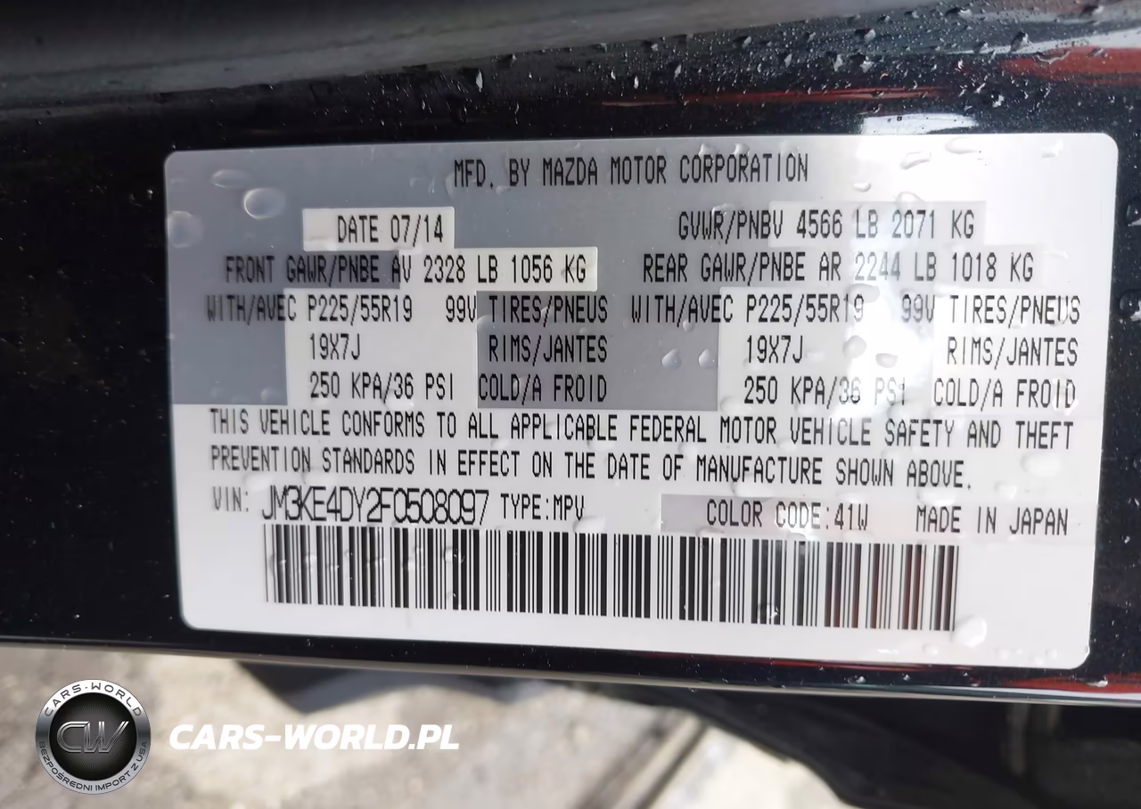 2015 Mazda Cx-5 Grand Touring VIN:JM3KE4DY2F0508097 - 9