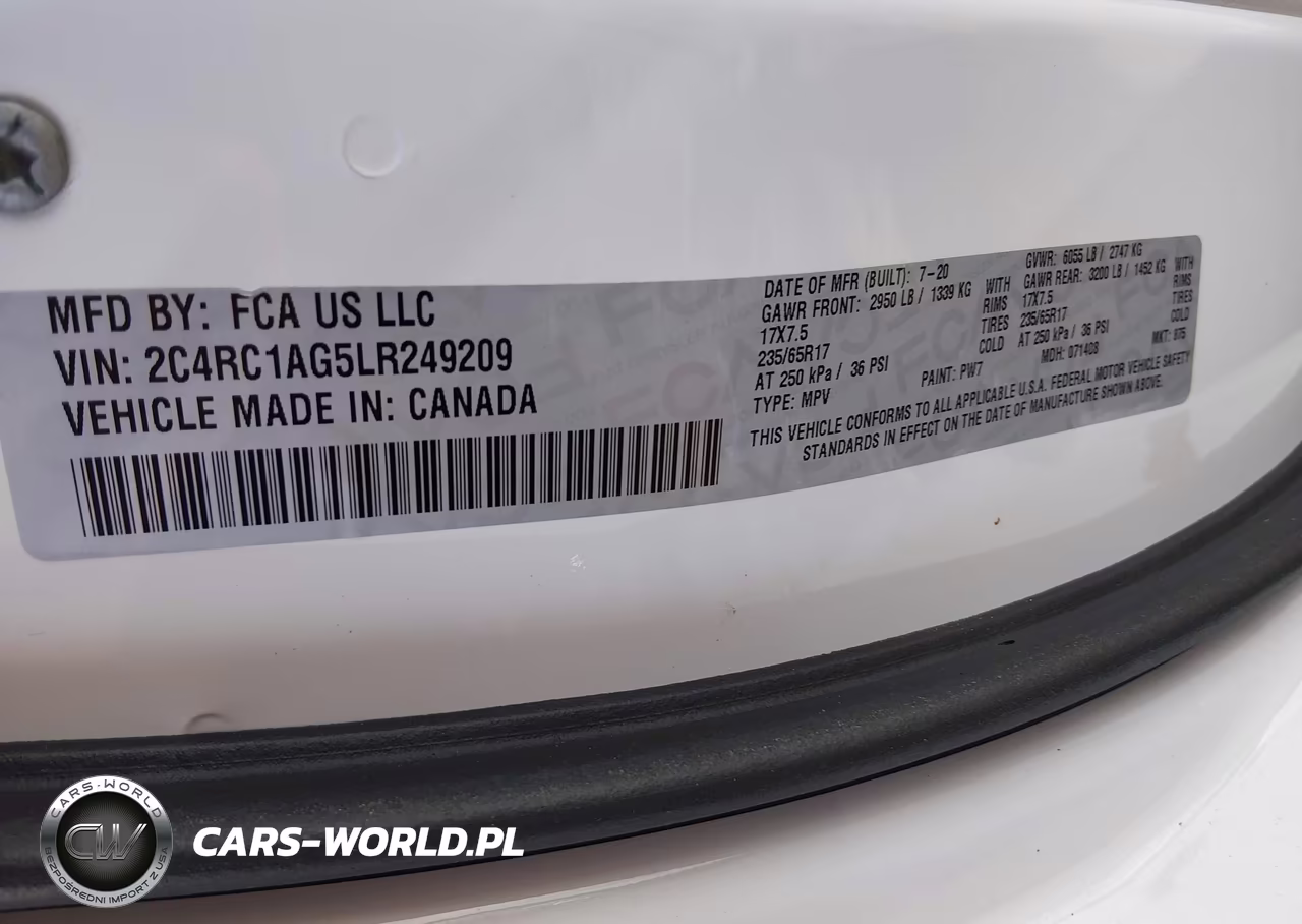 2020 Chrysler Voyager L VIN:2C4RC1AG5LR249209 - 9