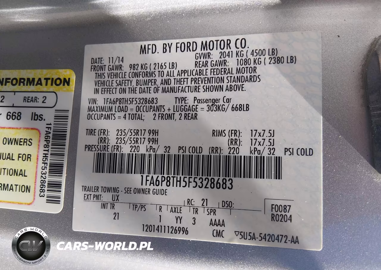 2015 Ford Mustang Ecoboost VIN:1FA6P8TH5F5328683 - 9