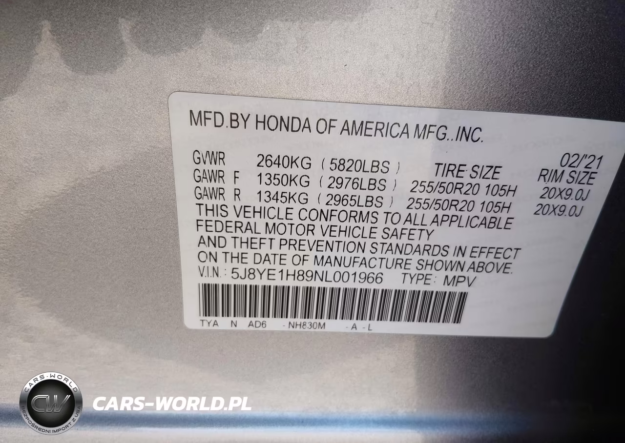 2022 Acura Mdx Advance Package VIN:5J8YE1H89NL001966 - 9