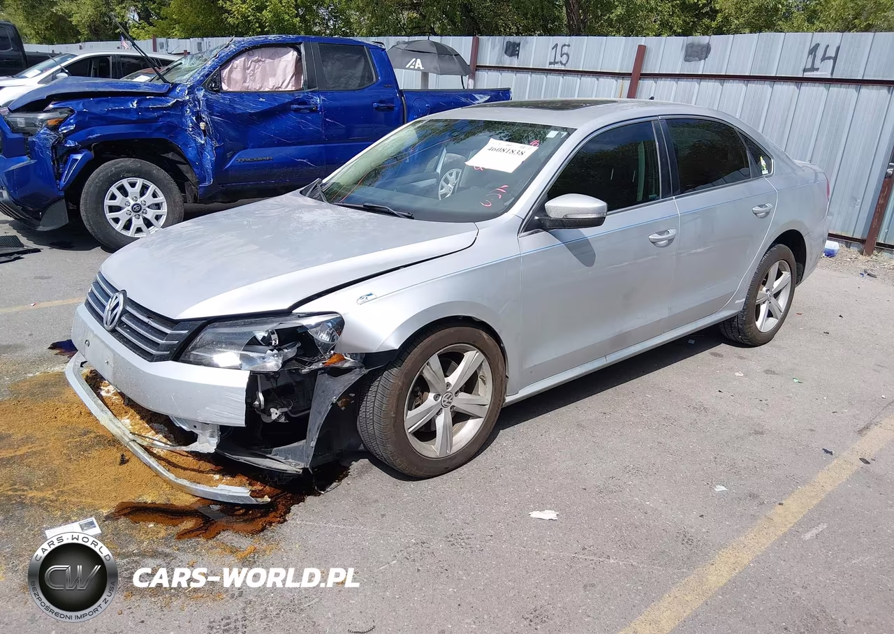 2013 Volkswagen Passat 2.5L Se VIN:1VWBH7A39DC078653 - 2