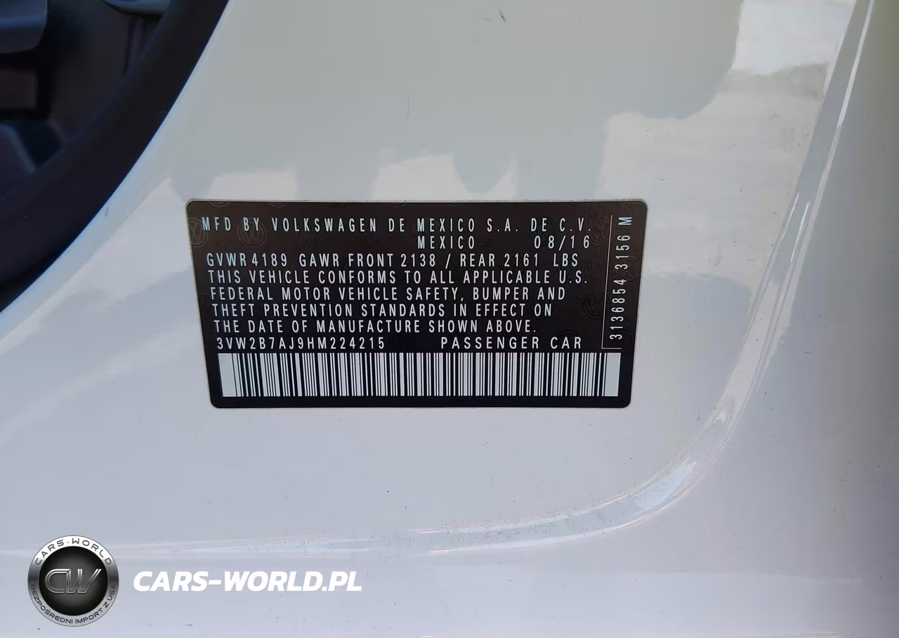 2017 Volkswagen Jetta 1.4T S VIN:3VW2B7AJ9HM224215 - 9