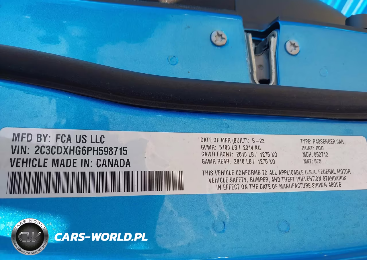 2023 Dodge Charger Gt VIN:2C3CDXHG6PH598715 - 9