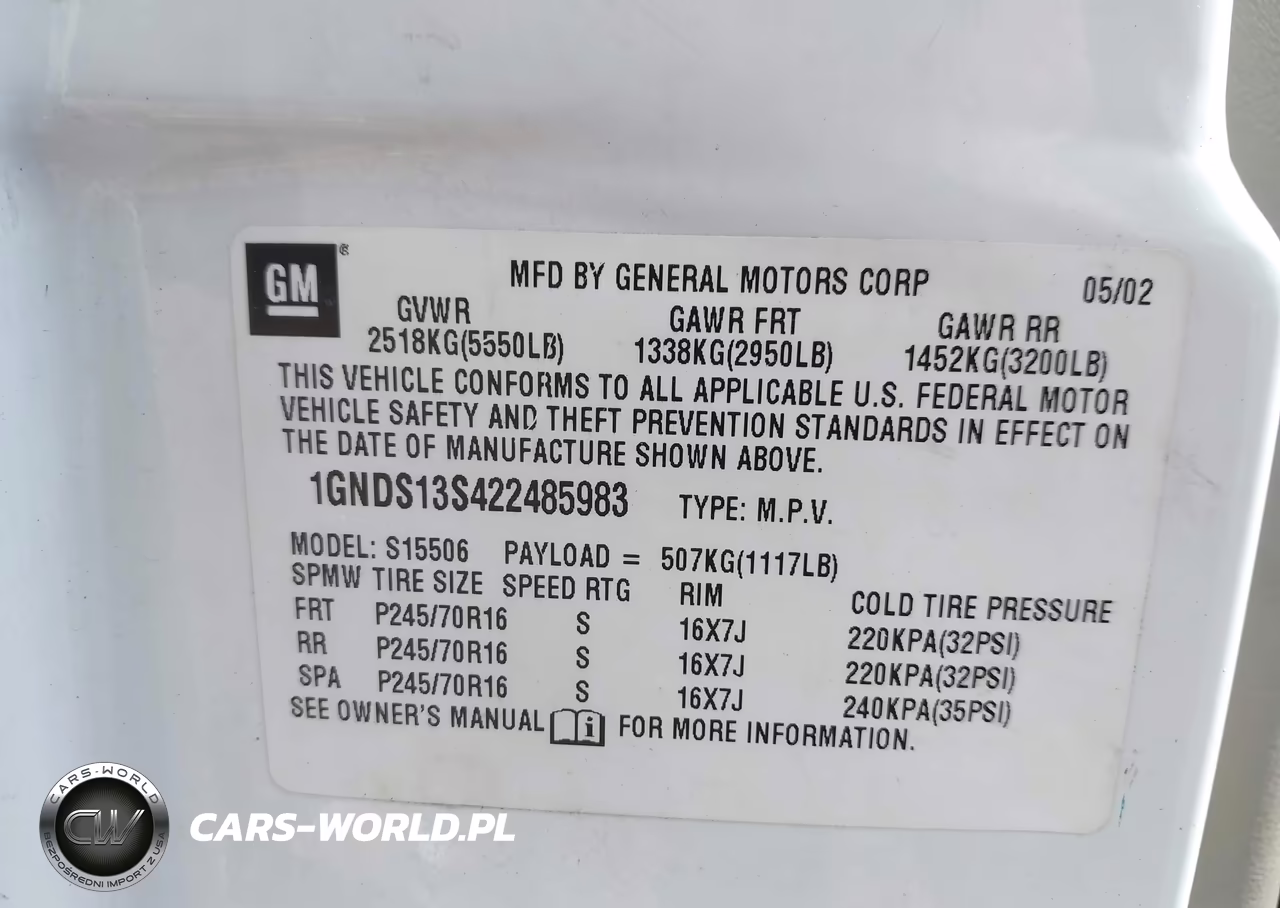 2002 Chevrolet Trailblazer Ls VIN:1GNDS13S422485983 - 9