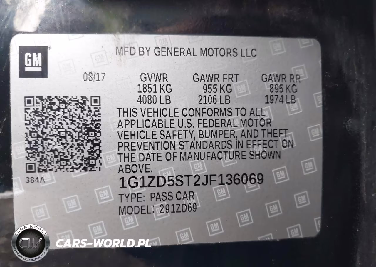 2018 Chevrolet Malibu Lt VIN:1G1ZD5ST2JF136069 - 9