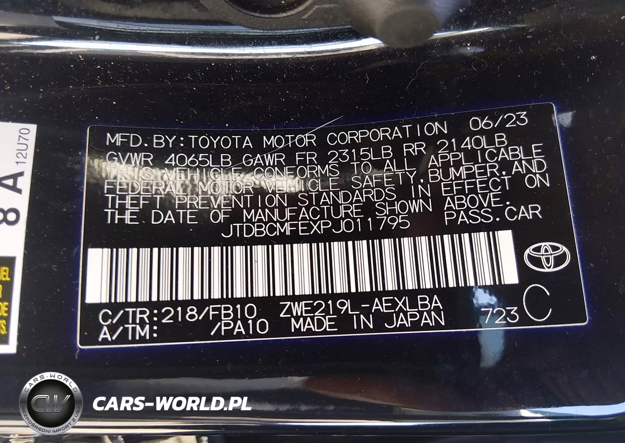 2023 Toyota Corolla Hybrid Le VIN:JTDBCMFEXPJ011795 - 9