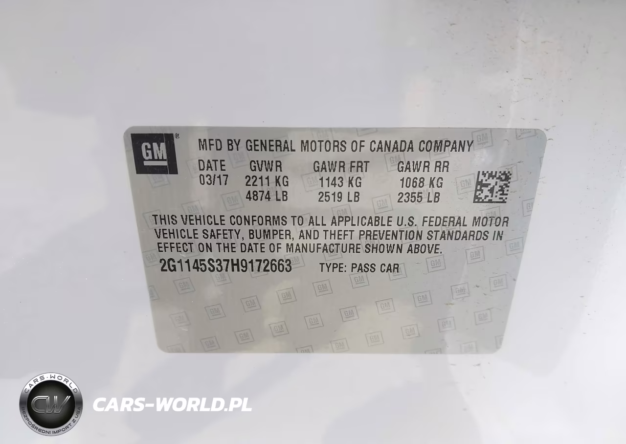 2017 Chevrolet Impala 2Lz VIN:2G1145S37H9172663 - 9