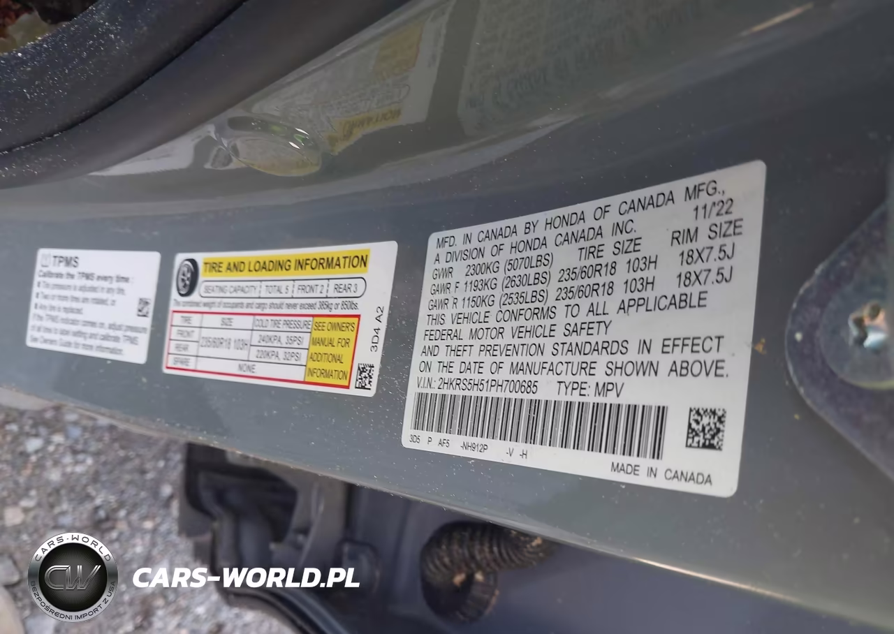 2023 Honda Cr-V Hybrid Sport VIN:2HKRS5H51PH700685 - 9