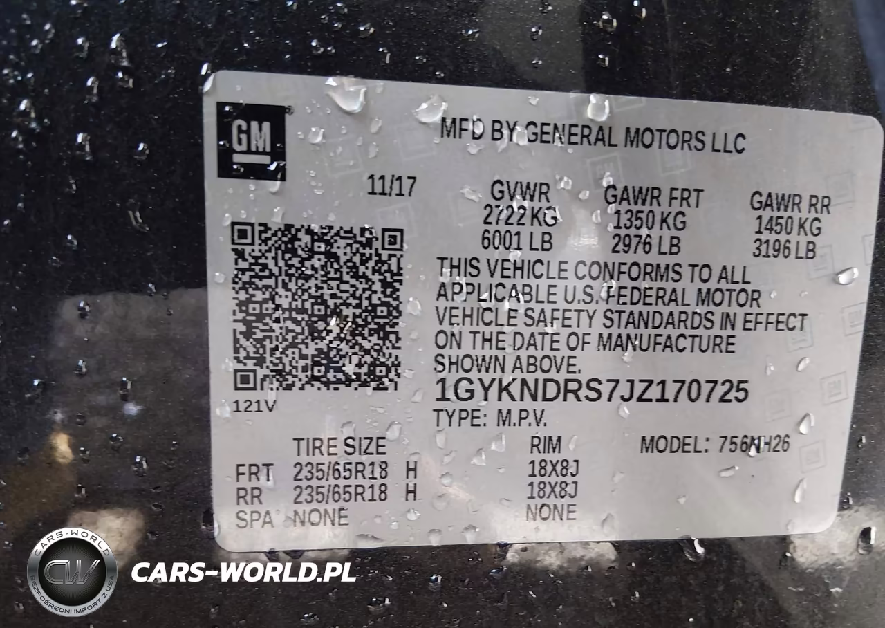 2018 Cadillac Xt5 Luxury VIN:1GYKNDRS7JZ170725 - 9
