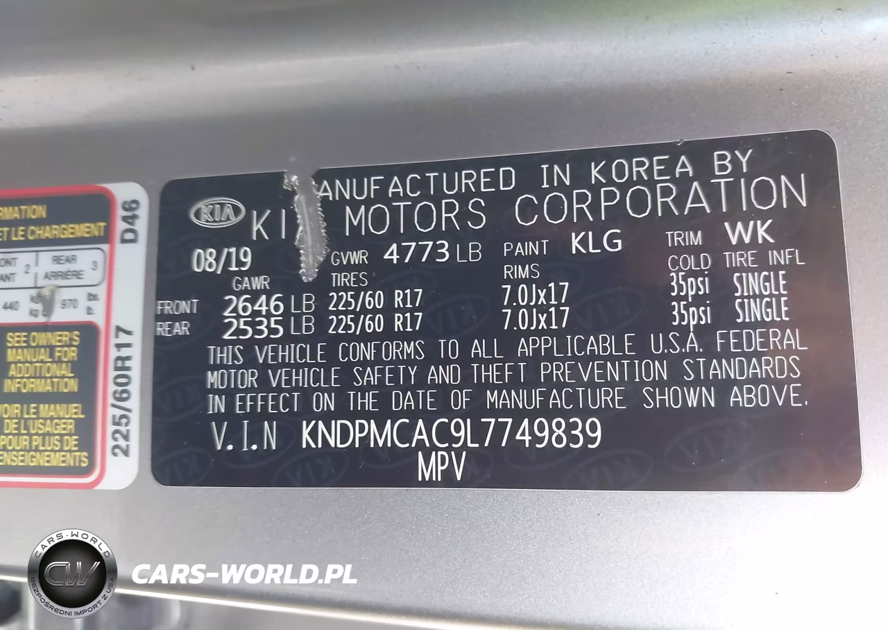 2020 Kia Sportage Lx VIN:KNDPMCAC9L7749839 - 9
