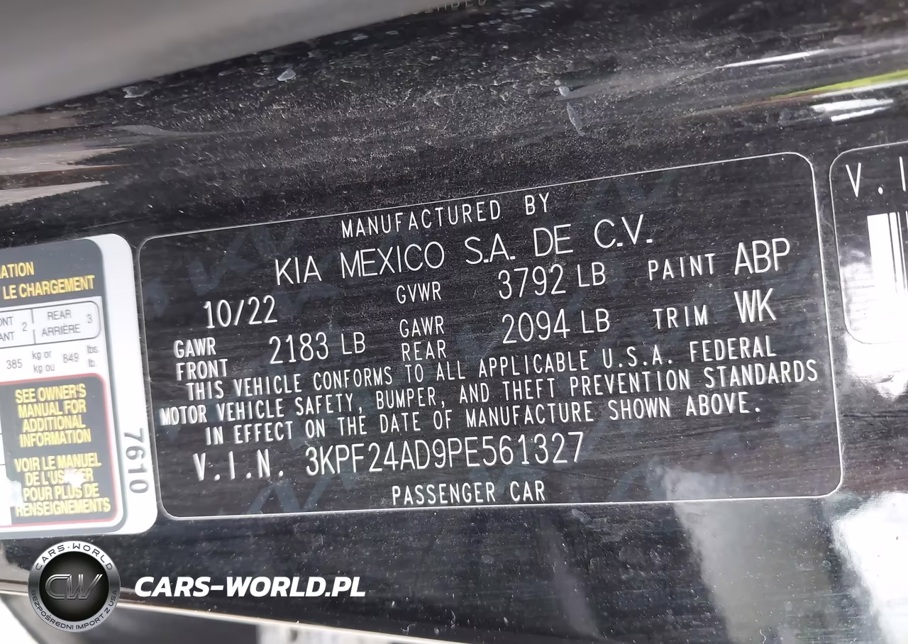2023 Kia Forte Lxs VIN:3KPF24AD9PE561327 - 9