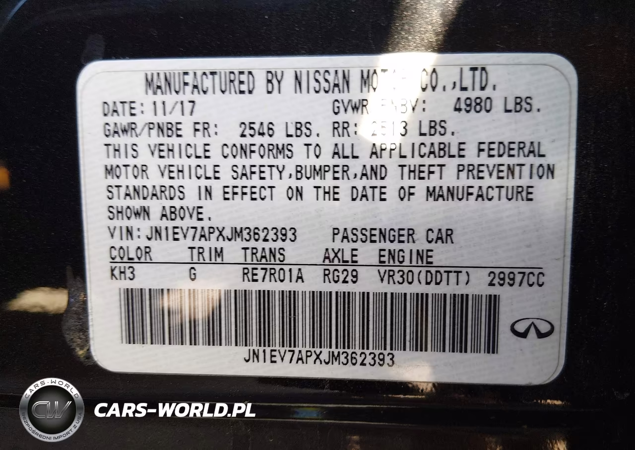 2018 Infiniti Q50 Luxe VIN:JN1EV7APXJM362393 - 9