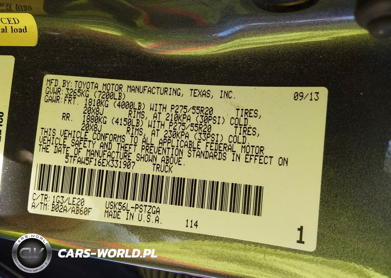 2014 Toyota Tundra Platinum 5.7L V8 VIN:5TFAW5F16EX331907 - 9