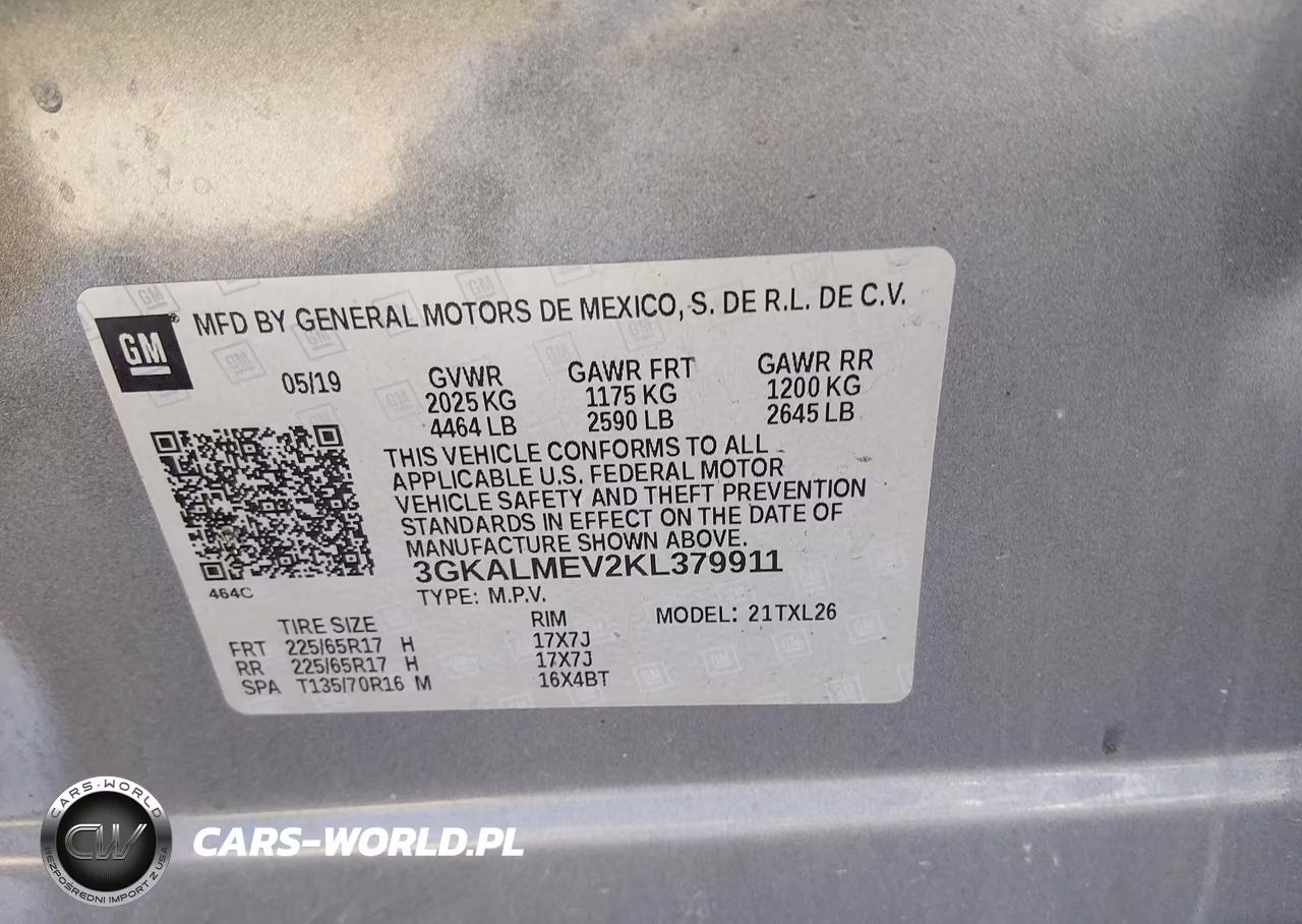 2019 GMC Terrain Sle VIN:3GKALMEV2KL379911 - 9