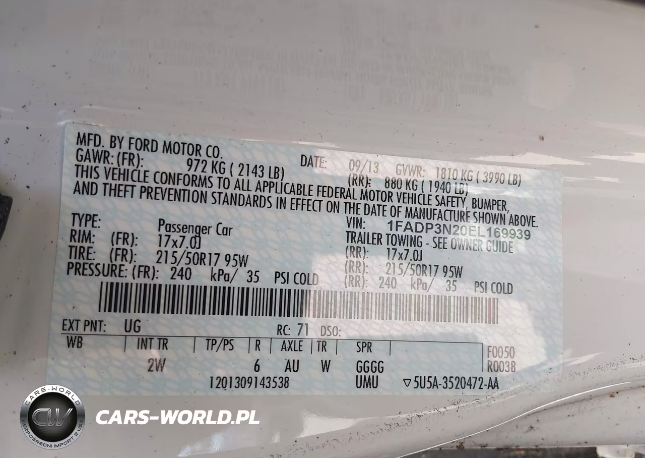 2014 Ford Focus Titanium VIN:1FADP3N20EL169939 - 9