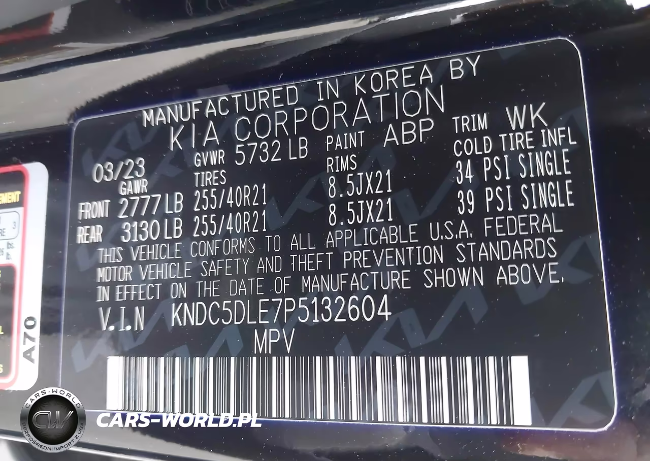 2023 Kia Ev6 Gt VIN:KNDC5DLE7P5132604 - 9