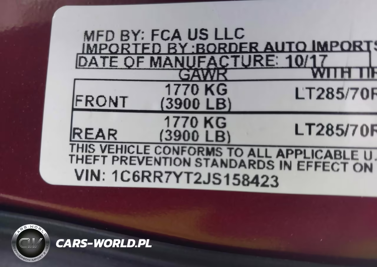 2018 Ram 1500 Rebel VIN:1C6RR7YT2JS158423 - 9