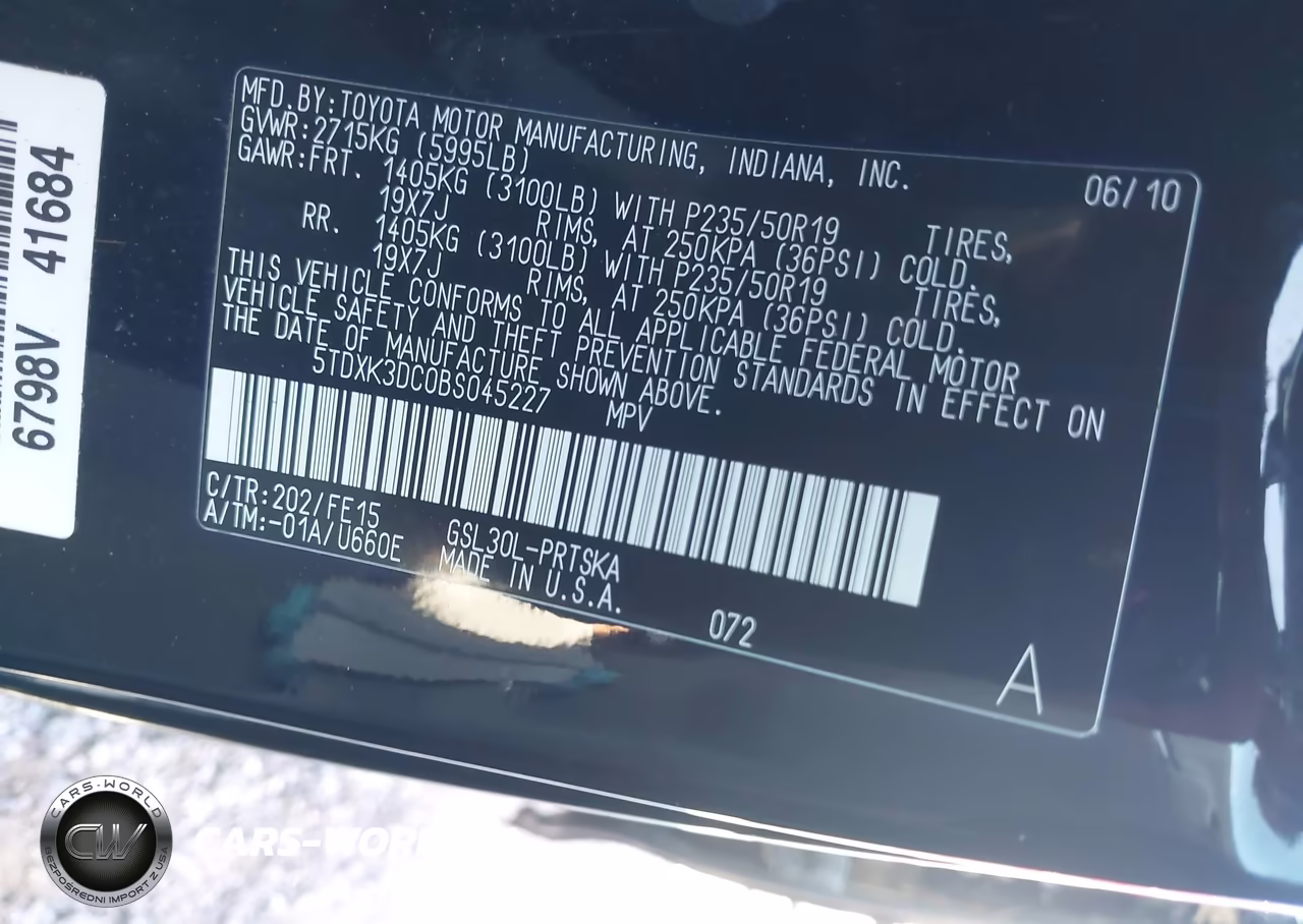 2011 Toyota Sienna Se VIN:5TDXK3DC0BS045227 - 9