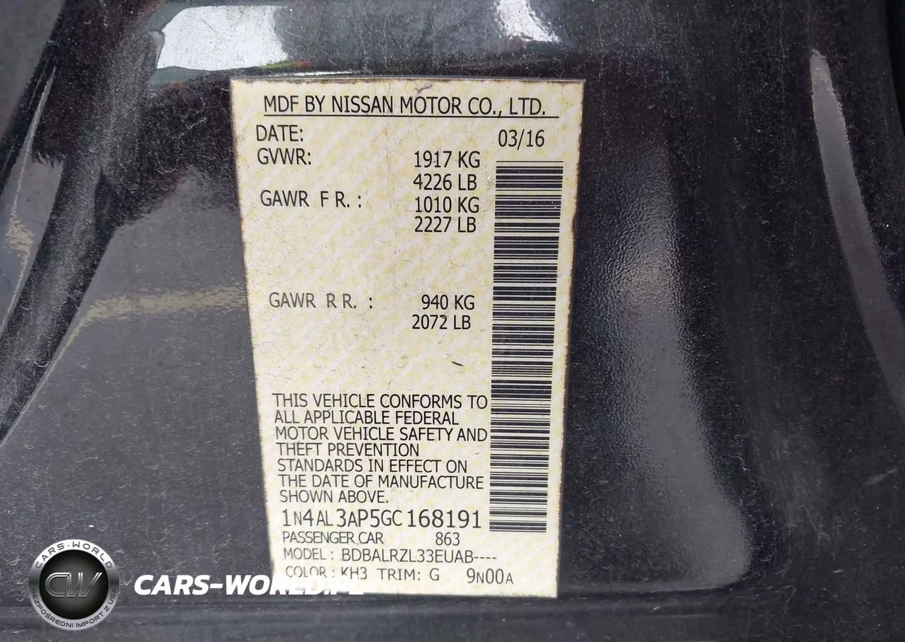 2016 Nissan Altima 2.5 Sv VIN:1N4AL3AP5GC168191 - 9