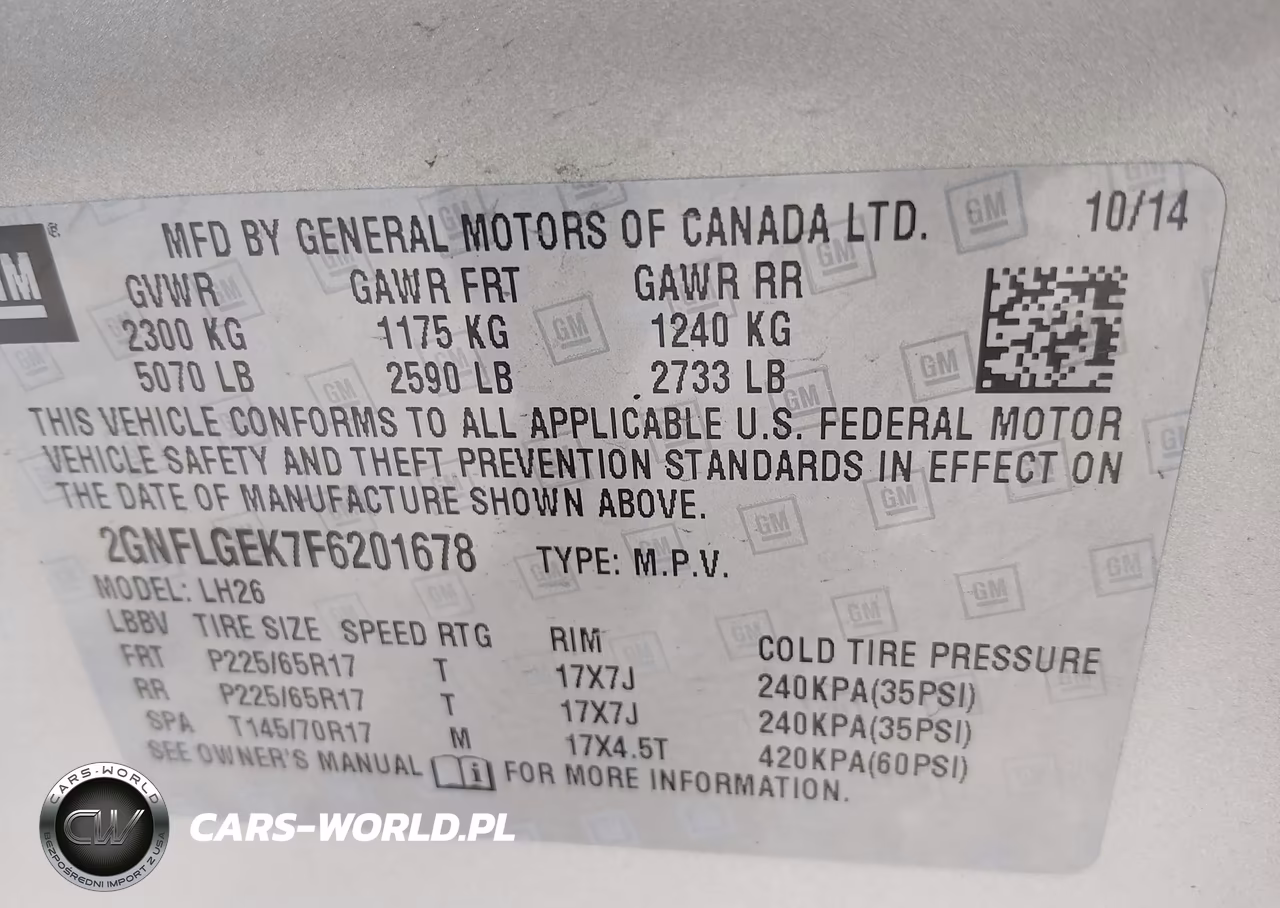 2015 Chevrolet Equinox 2Lt VIN:2GNFLGEK7F6201678 - 9
