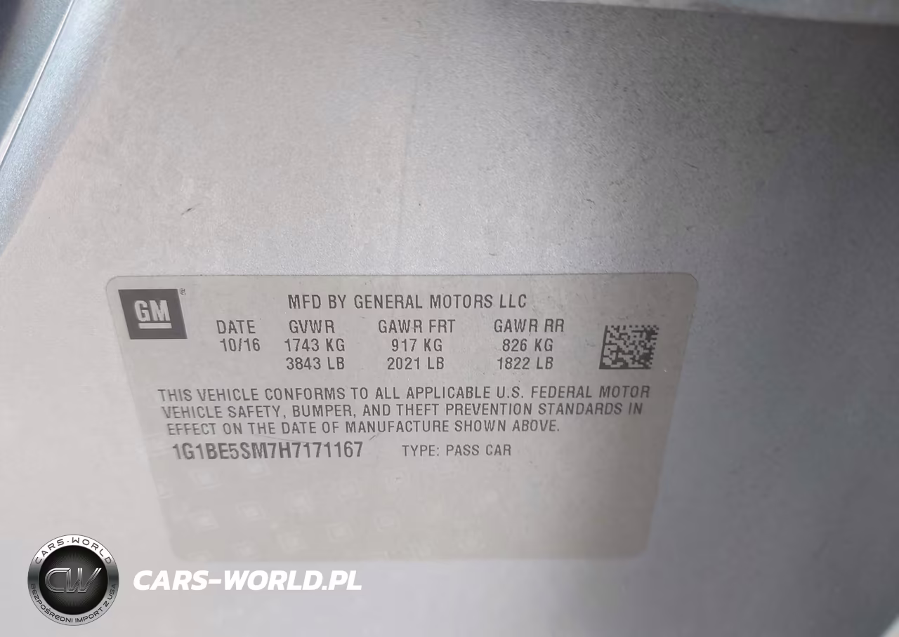 2017 Chevrolet Cruze Lt Auto VIN:1G1BE5SM7H7171167 - 9