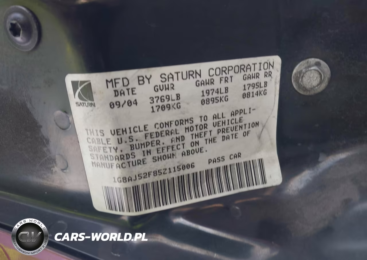 2005 Saturn Ion 2 VIN:1G8AJ52F85Z115006 - 9