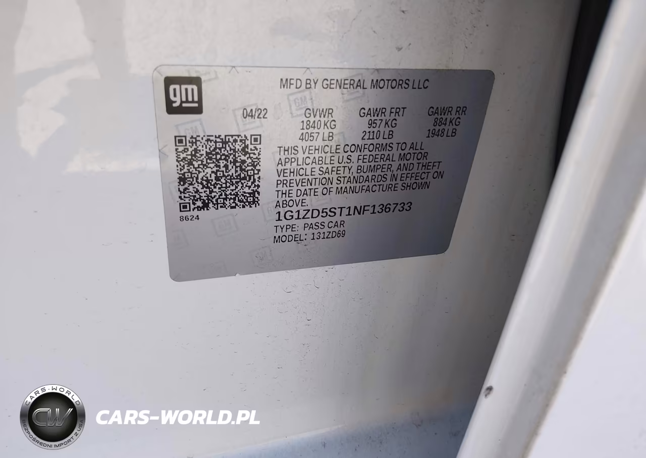 2022 Chevrolet Malibu Fwd Lt VIN:1G1ZD5ST1NF136733 - 9