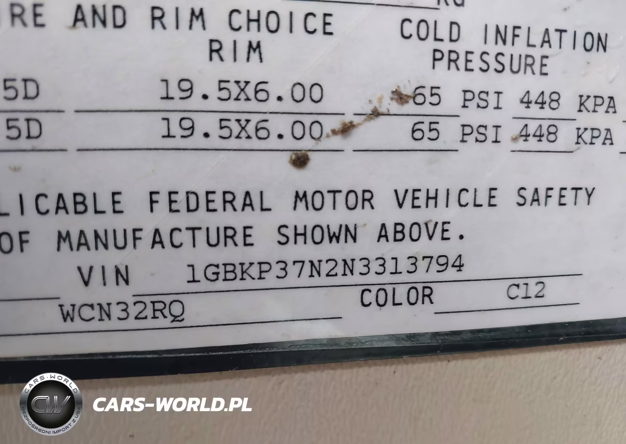 1992 Chevrolet P30 VIN:1GBKP37N2N3313794 - 9