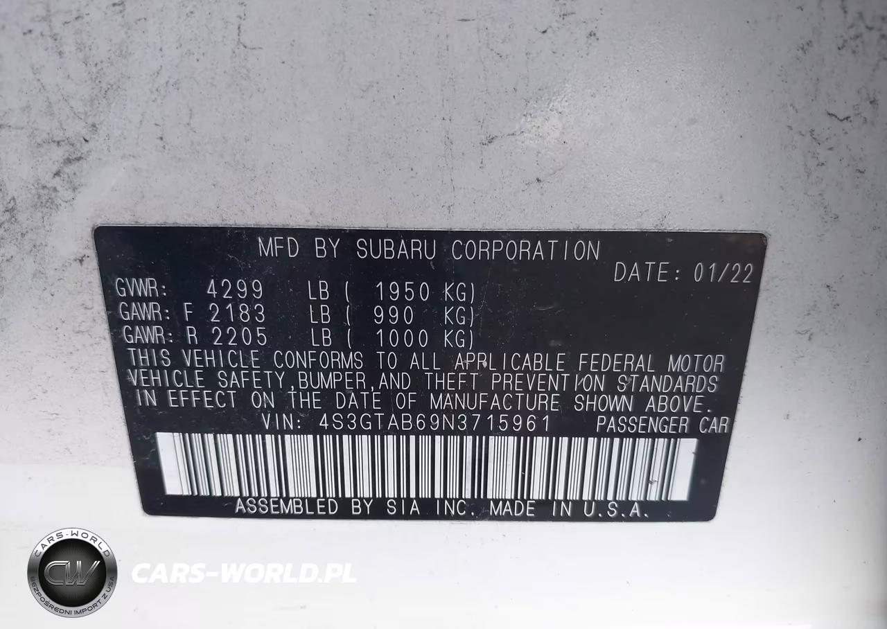 2022 Subaru Impreza Base 5-Door VIN:4S3GTAB69N3715961 - 9