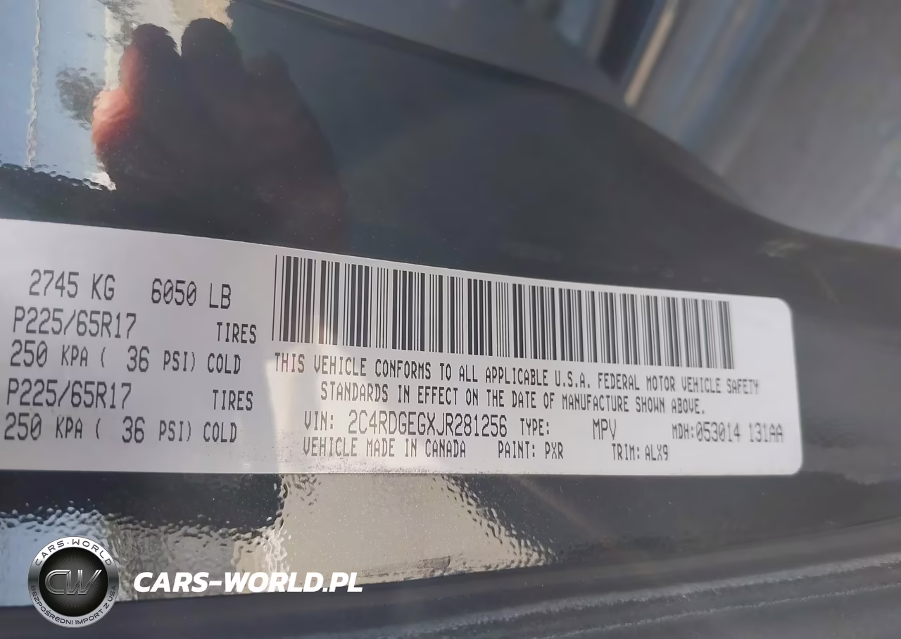 2018 Dodge Grand Caravan Gt VIN:2C4RDGEGXJR281256 - 9