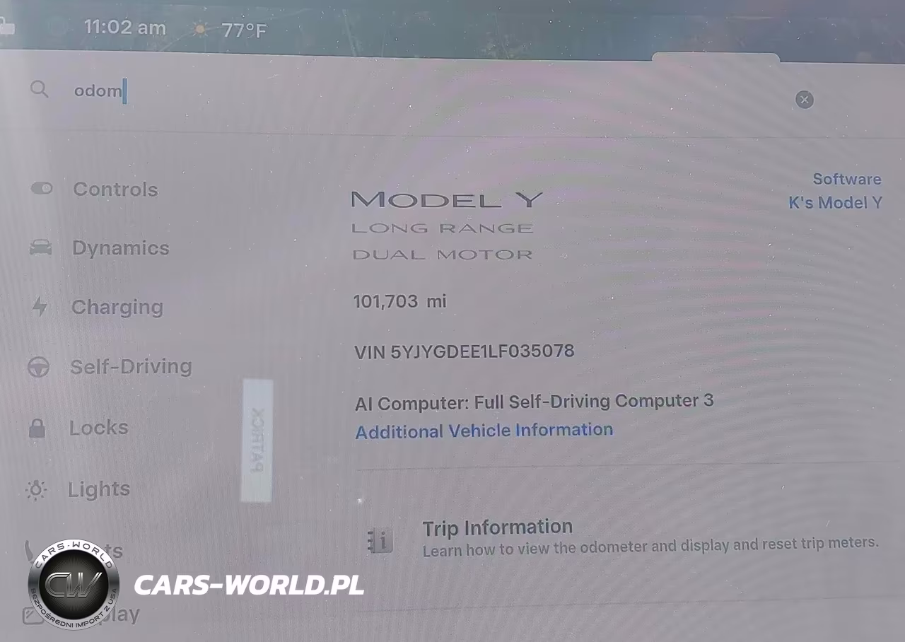 2020 Tesla Model Y Long Range Dual Motor All-Wheel Drive VIN:5YJYGDEE1LF035078 - 15