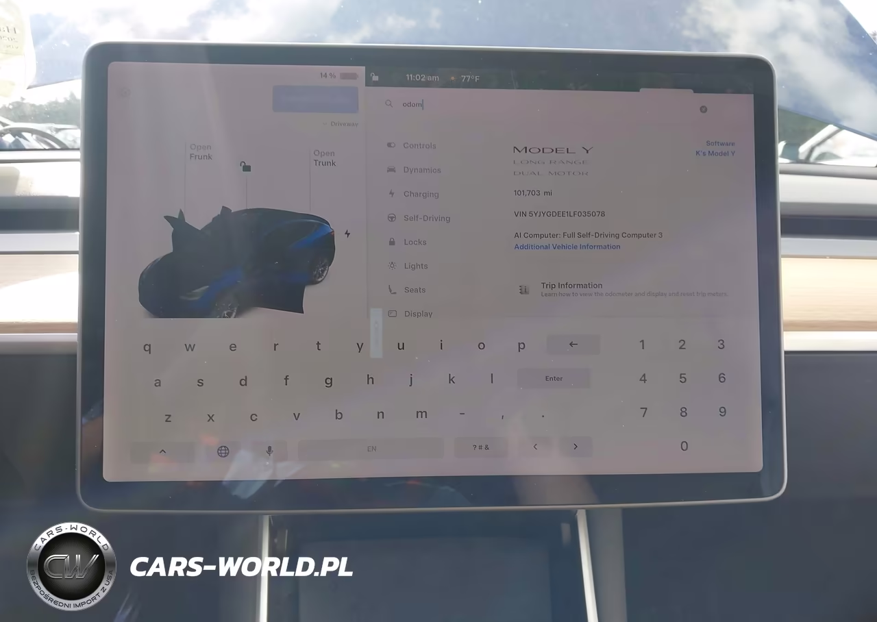 2020 Tesla Model Y Long Range Dual Motor All-Wheel Drive VIN:5YJYGDEE1LF035078 - 18