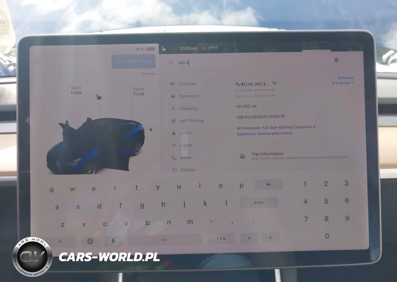 2020 Tesla Model Y Long Range Dual Motor All-Wheel Drive VIN:5YJYGDEE1LF035078 - 7