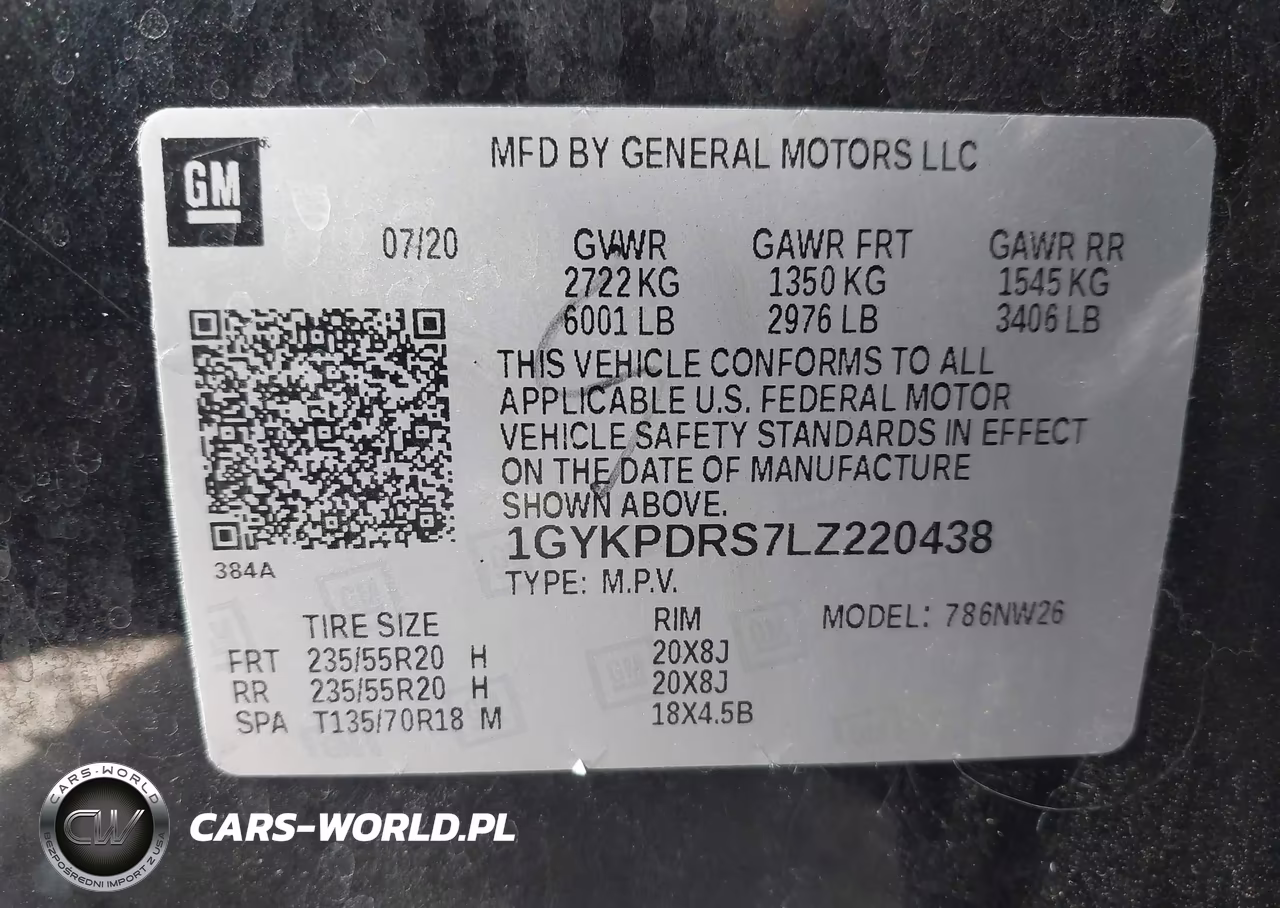 2020 Cadillac Xt6 Awd Premium Luxury VIN:1GYKPDRS7LZ220438 - 9