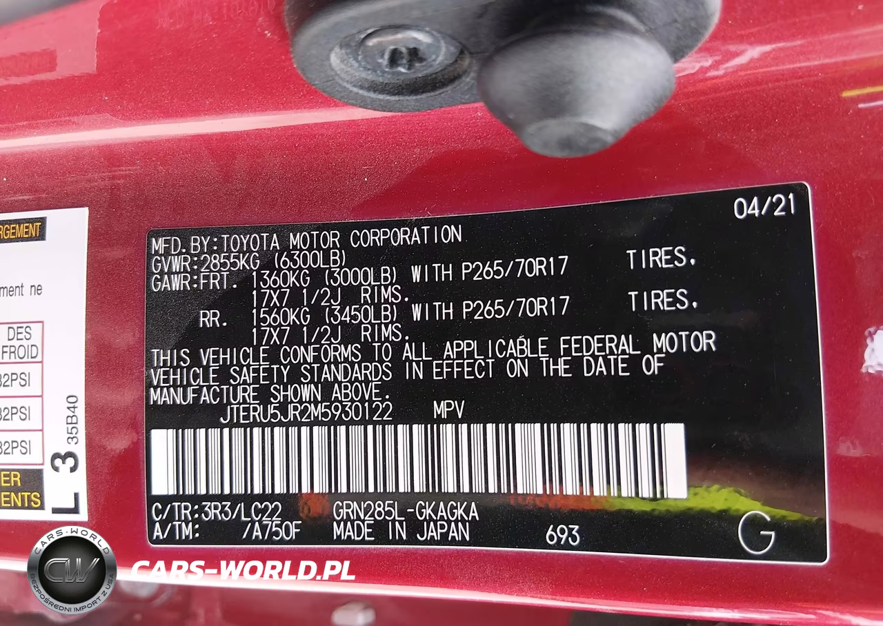 2021 Toyota 4Runner Trd Off Road Premium VIN:JTERU5JR2M5930122 - 9