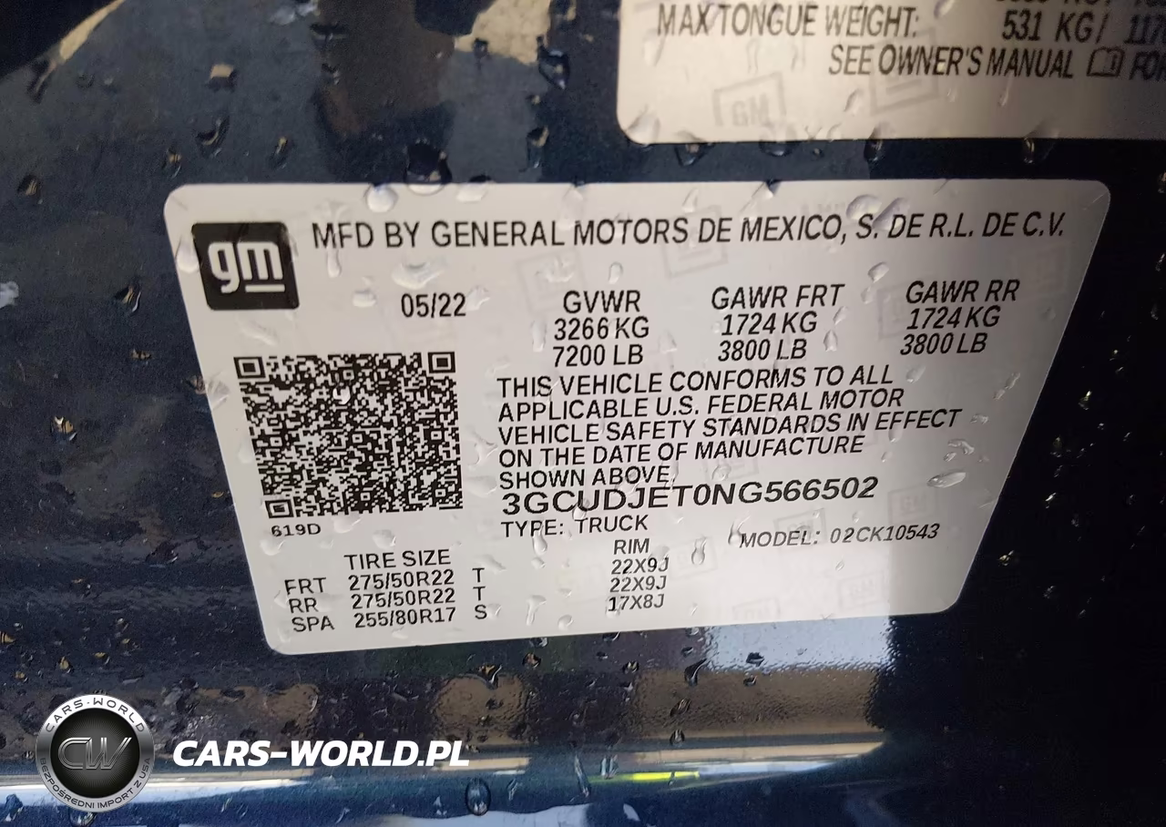 2022 Chevrolet Silverado 1500 4Wd Short Bed High Country VIN:3GCUDJET0NG566502 - 9