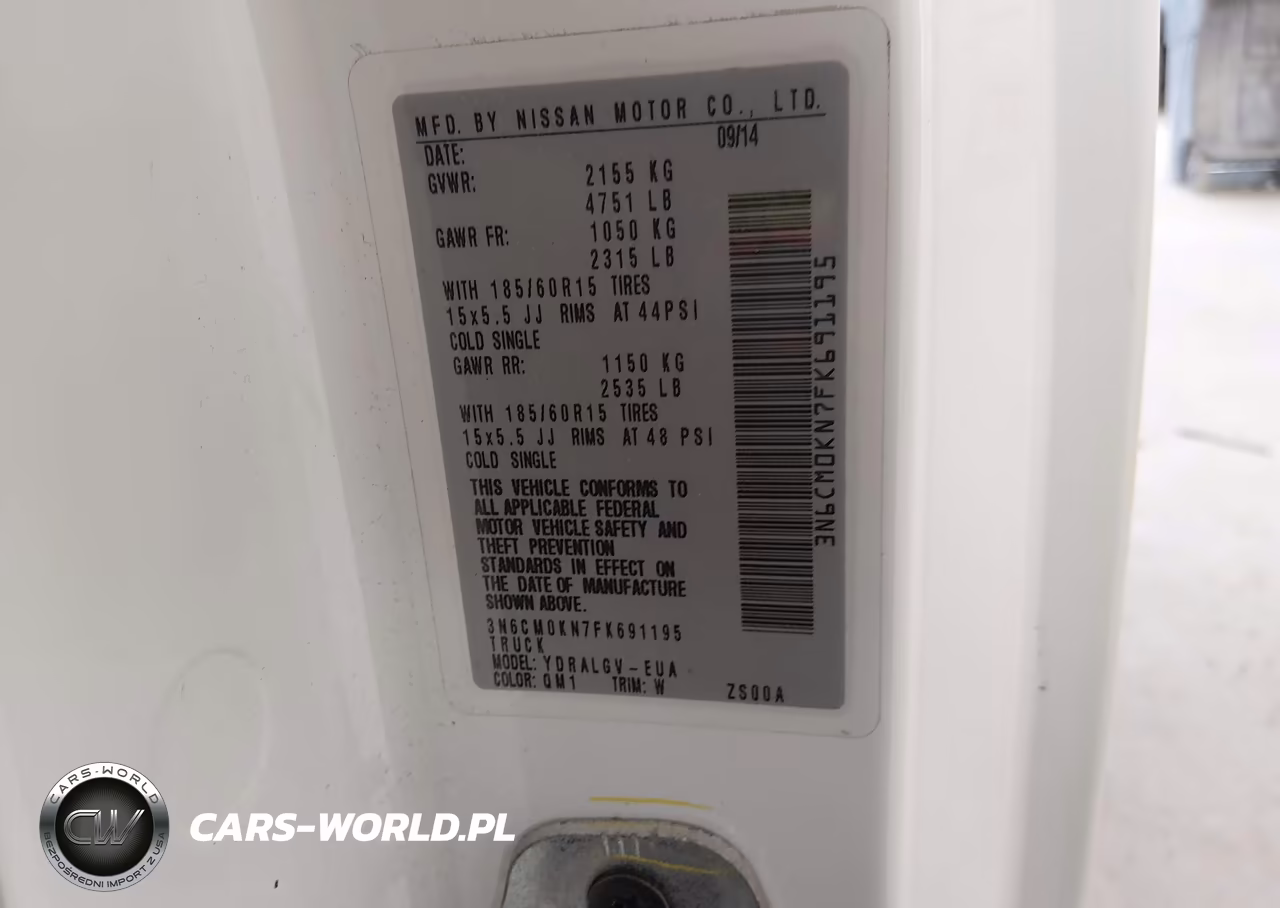 2015 Nissan Nv200 Sv VIN:3N6CM0KN7FK691195 - 9
