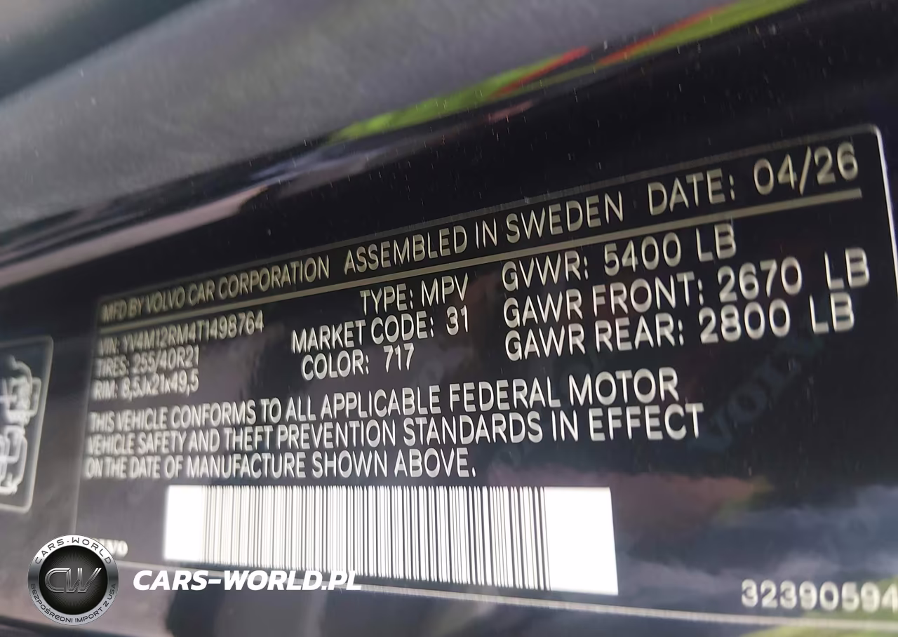 2026 Volvo Xc60 B5 Ultra VIN:YV4M12RM4T1498764 - 9