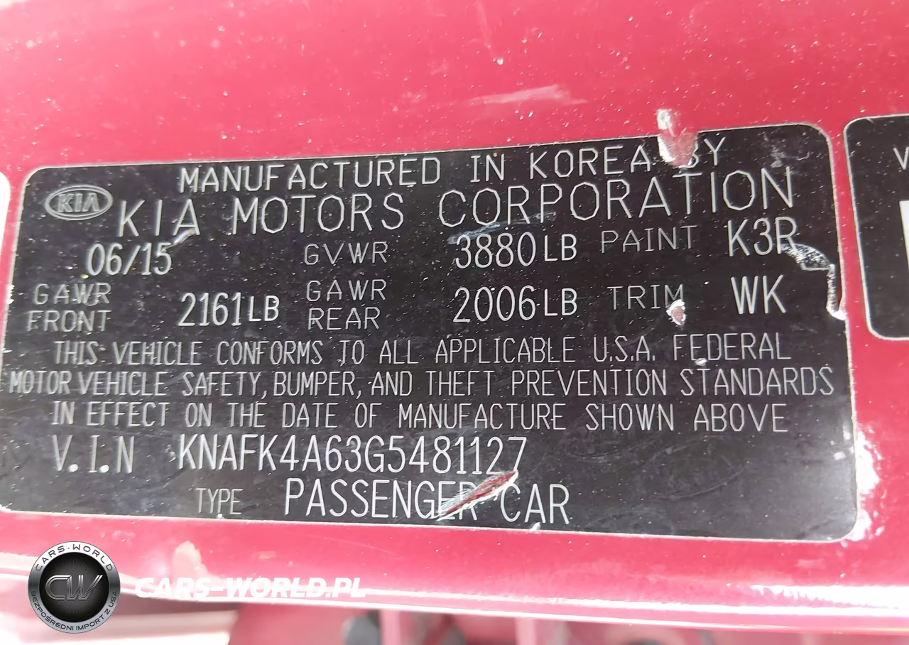2016 Kia Forte Lx VIN:KNAFK4A63G5481127 - 9