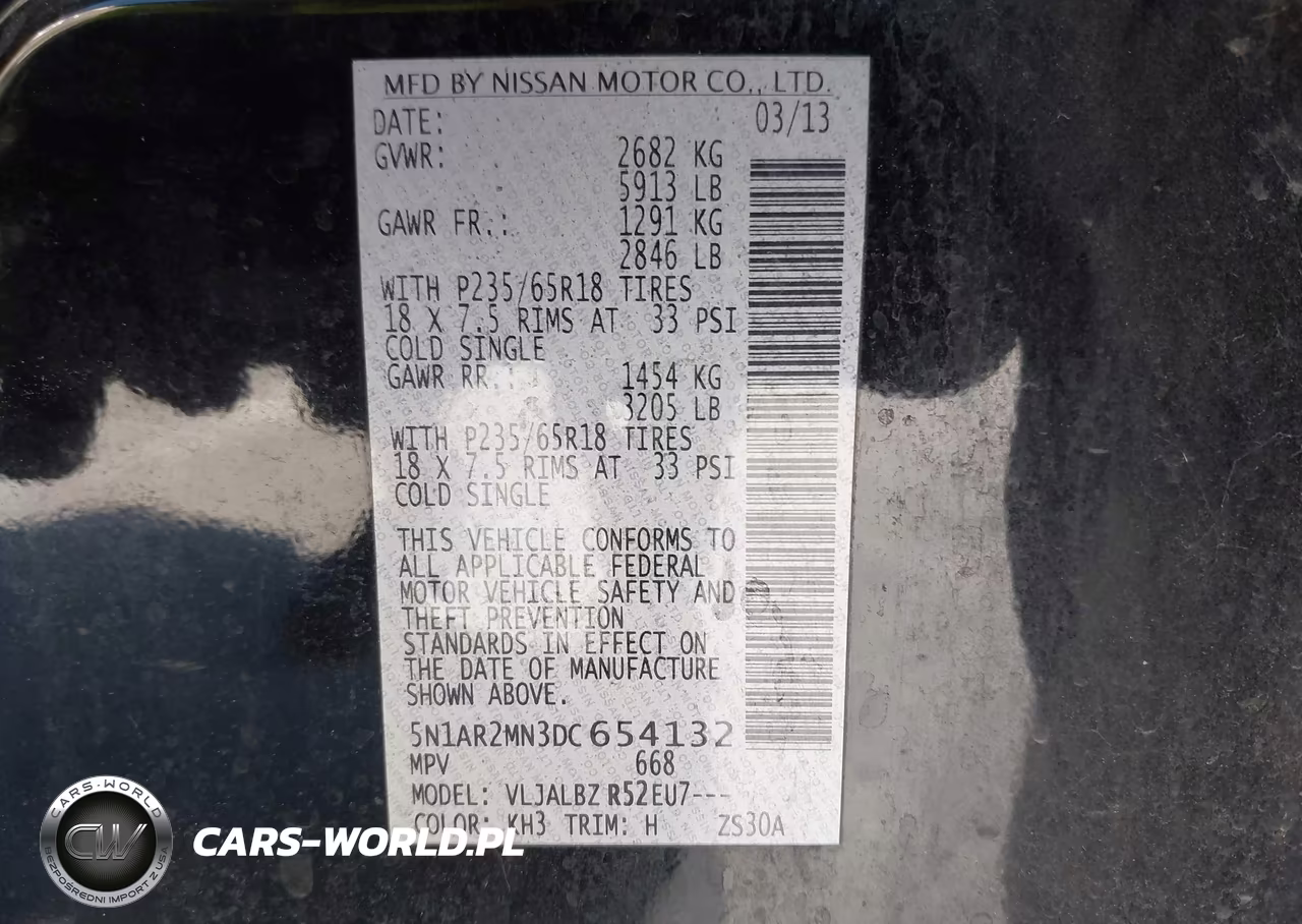 2013 Nissan Pathfinder S VIN:5N1AR2MN3DC654132 - 9
