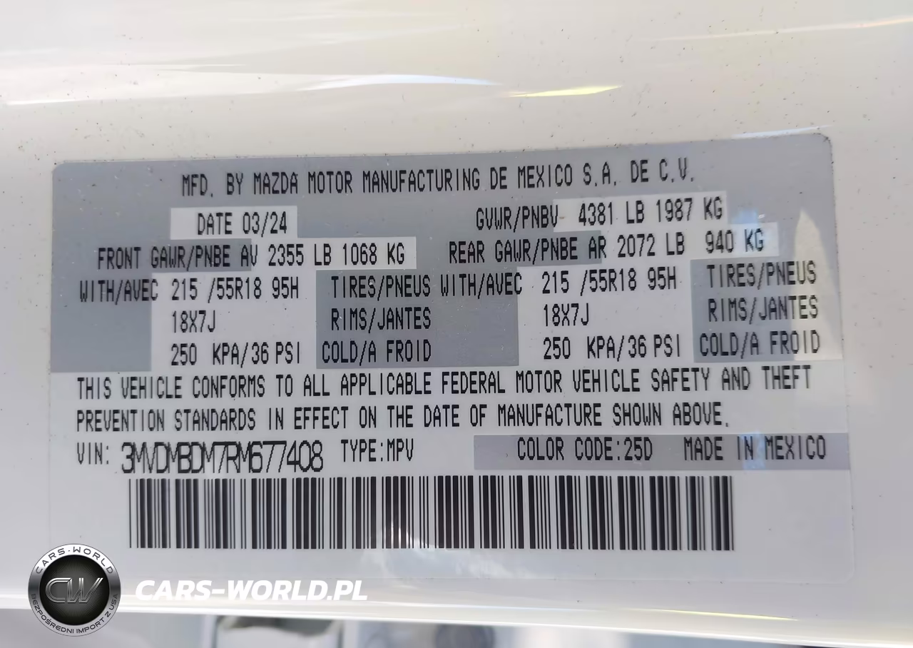 2024 Mazda Cx-30 2.5 S Premium Package VIN:3MVDMBDM7RM677408 - 9