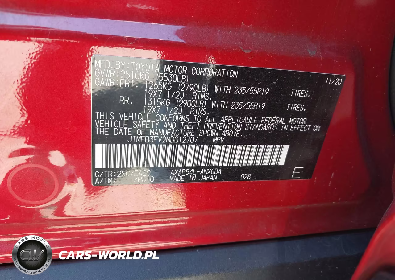 2021 Toyota Rav4 Prime Xse VIN:JTMFB3FV2MD012707 - 9