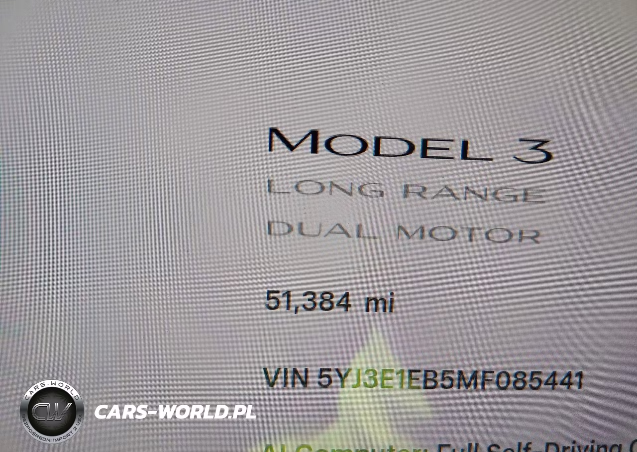 2021 Tesla Model 3 Long Range Dual Motor All-Wheel Drive VIN:5YJ3E1EB5MF085441 - 14