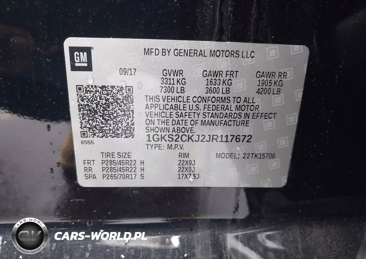 2018 GMC Yukon Denali VIN:1GKS2CKJ2JR117672 - 9