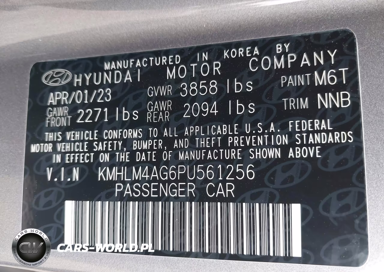 2023 Hyundai Elantra Sel VIN:KMHLM4AG6PU561256 - 9