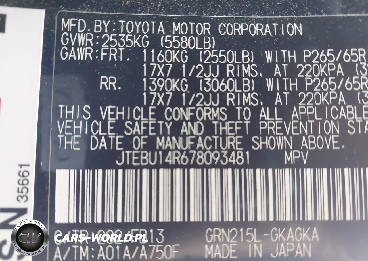 2007 Toyota 4Runner Sport V6 VIN:JTEBU14R678093481 - 9