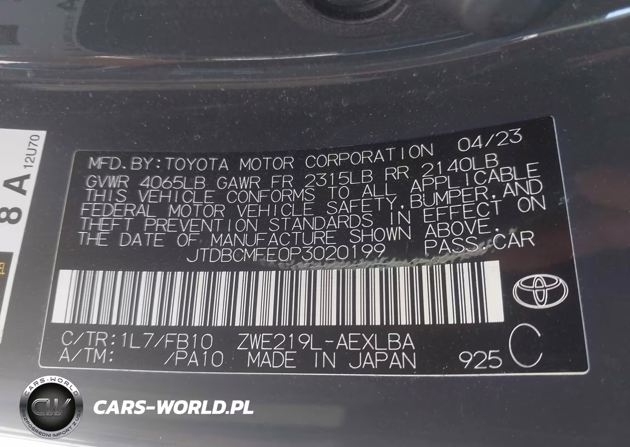 2023 Toyota Corolla Hybrid Le VIN:JTDBCMFE0P3020199 - 9